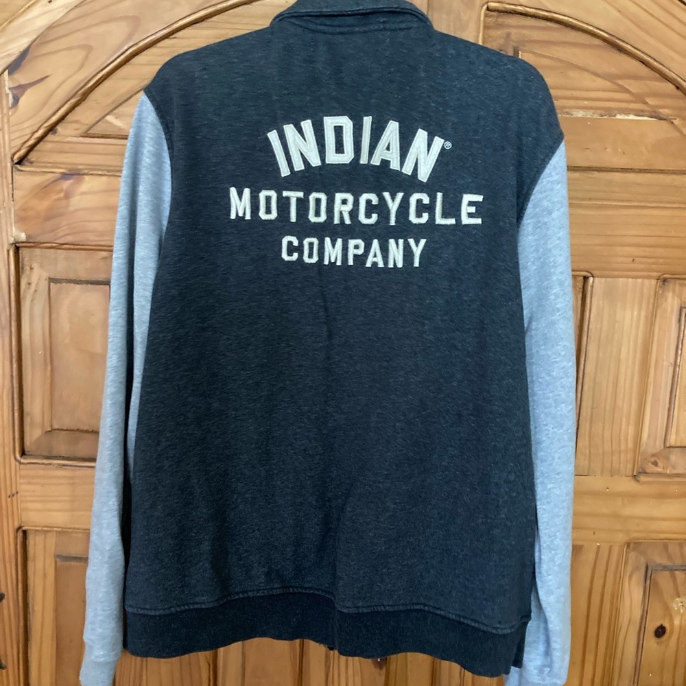 Indian Motorcycles Two-Tone Zip Front Jacket L - Picture 2 of 4